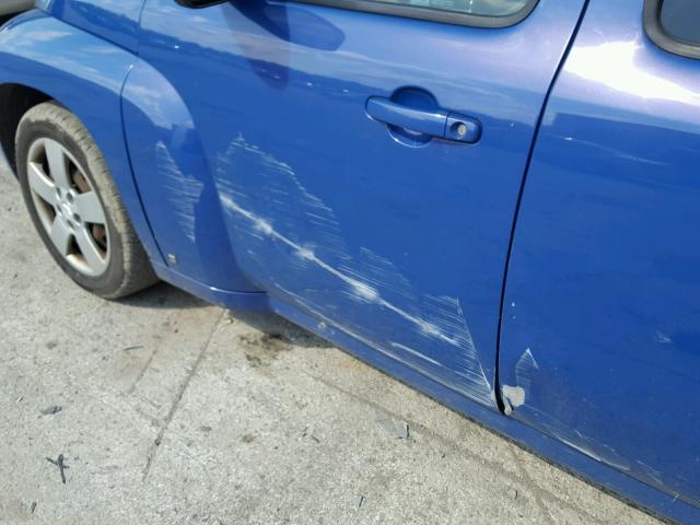 3GNDA13D78S547720 - 2008 CHEVROLET HHR LS BLUE photo 9