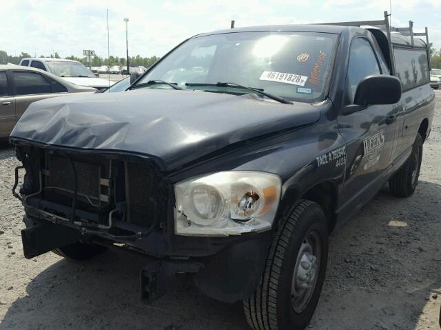 3D7KR26D57G744435 - 2007 DODGE RAM 2500 S BLACK photo 2