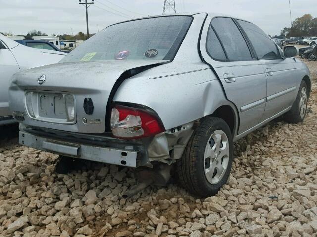 3N1CB51D93L815037 - 2003 NISSAN SENTRA XE SILVER photo 4