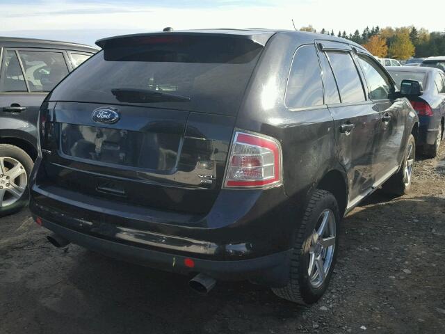 2FMDK48C08BA73067 - 2008 FORD EDGE SEL BLACK photo 4