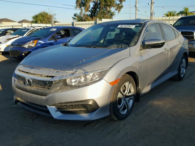 19XFC2F50HE063828 - 2017 HONDA CIVIC LX SILVER photo 2