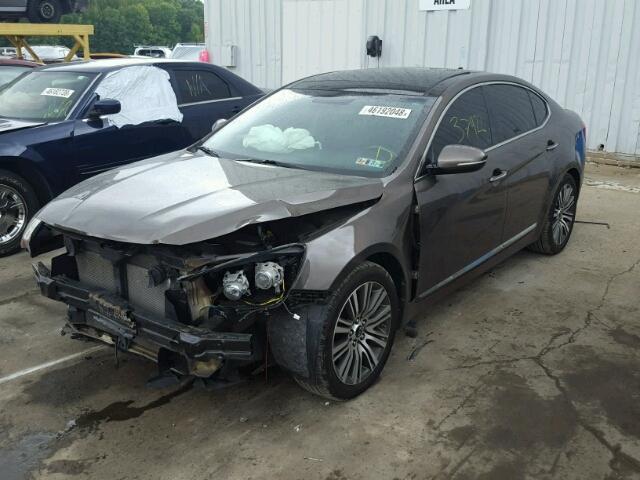 KNALN4D76F5169512 - 2015 KIA CADENZA PR BROWN photo 2