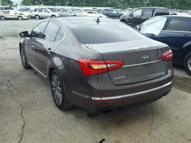 KNALN4D76F5169512 - 2015 KIA CADENZA PR BROWN photo 3