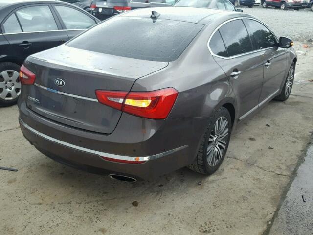 KNALN4D76F5169512 - 2015 KIA CADENZA PR BROWN photo 4