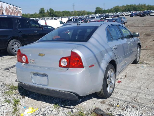 1G1ZC5EB9A4140069 - 2010 CHEVROLET MALIBU 1LT ნაცრისფერი ფოტო 4