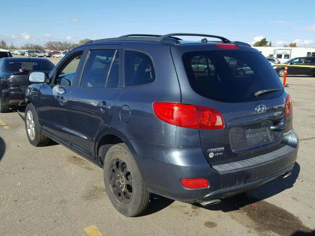 5NMSH73E77H048204 - 2007 HYUNDAI SANTA FE S BLUE photo 3