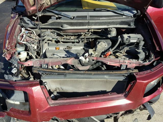 5J6YH28788L008800 - 2008 HONDA ELEMENT EX MAROON photo 7