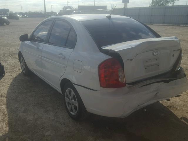 KMHCN4AC2BU610083 - 2011 HYUNDAI ACCENT GLS WHITE photo 3