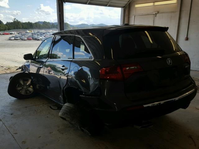 2HNYD2H20DH507517 - 2013 ACURA MDX GRAY photo 3