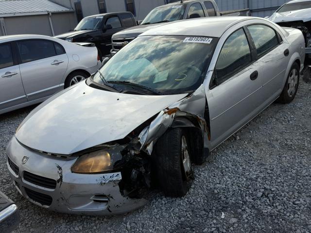 1B3EL36X03N576909 - 2003 DODGE STRATUS SE SILVER photo 2