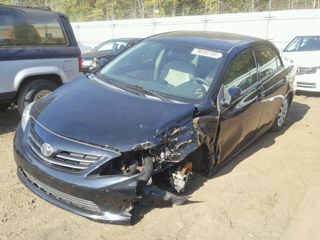 2T1BU4EE5DC990888 - 2013 TOYOTA COROLLA BA BLACK photo 2