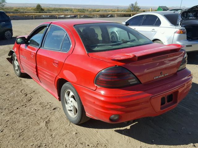 1G2NF52E6YC501743 - 2000 PONTIAC GRAND AM S წითელი ფოტო 3