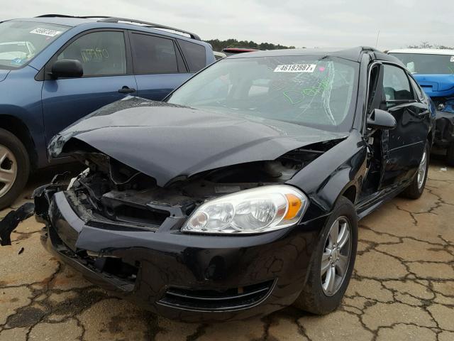 2G1WF5E30C1277502 - 2012 CHEVROLET IMPALA LS BLACK photo 2
