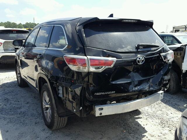 5TDKKRFH2ES024230 - 2014 TOYOTA HIGHLANDER შავი ფოტო 3
