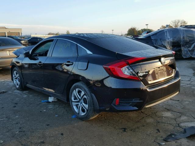 19XFC2F50GE044064 - 2016 HONDA CIVIC LX BLACK photo 3