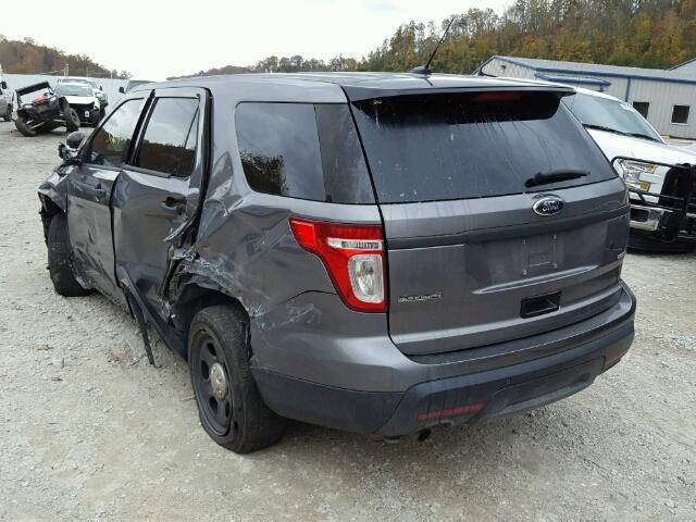 1FM5K8AR6EGA38984 - 2014 FORD EXPLORER P GRAY photo 3