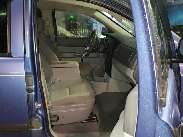 1D8HB38N28F124697 - 2008 DODGE DURANGO SX BLUE photo 5