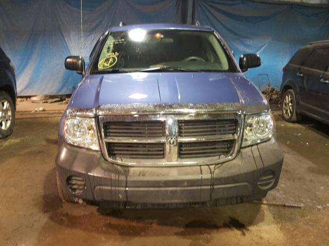 1D8HB38N28F124697 - 2008 DODGE DURANGO SX BLUE photo 9