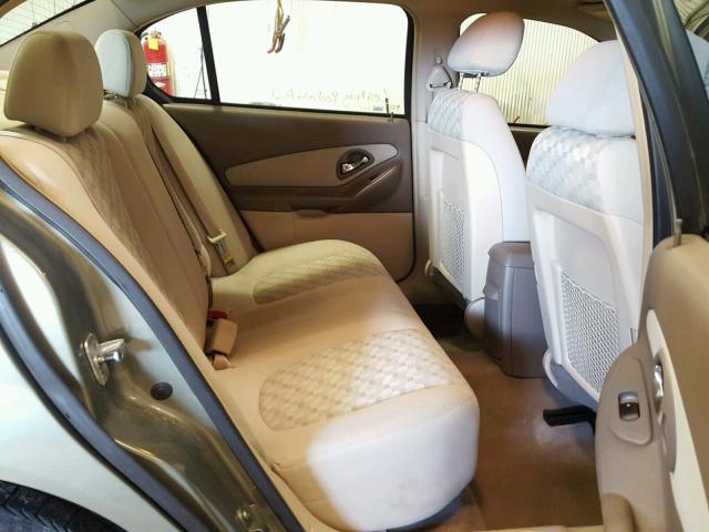 1G1ZT52805F236711 - 2005 CHEVROLET MALIBU LS მწვანე ფოტო 6