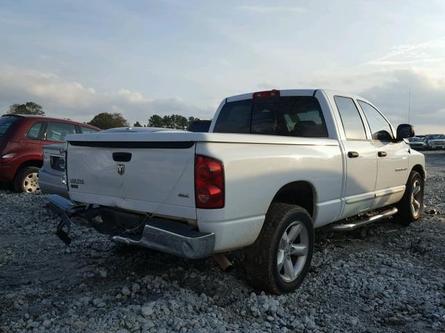 1D7HA18P37S172695 - 2007 DODGE RAM 1500 WHITE photo 4