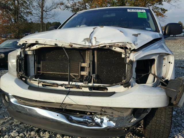 1D7HA18P37S172695 - 2007 DODGE RAM 1500 WHITE photo 9