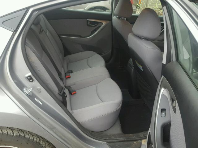 KMHDH4AE0DU939879 - 2013 HYUNDAI ELANTRA GL GRAY photo 6