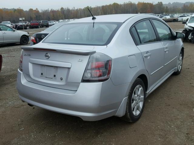 3N1AB6AP5BL728371 - 2011 NISSAN SENTRA 2.0 SILVER photo 4