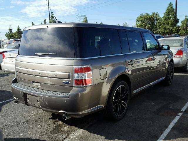 2FMGK5C86EBD21047 - 2014 FORD FLEX SEL BROWN photo 4