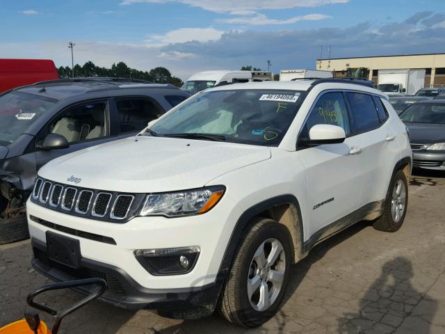 3C4NJCBB2HT629549 - 2017 JEEP COMPASS LA WHITE photo 2