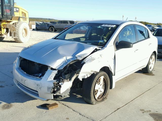 3N1AB61E37L662716 - 2007 NISSAN SENTRA WHITE photo 2