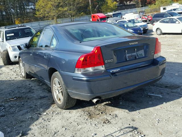 YV1RH592252483787 - 2005 VOLVO S60 2.5T BLUE photo 3