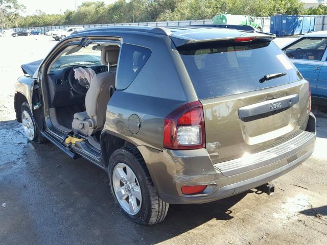 1C4NJCBA4FD203646 - 2015 JEEP COMPASS SP GREEN photo 3