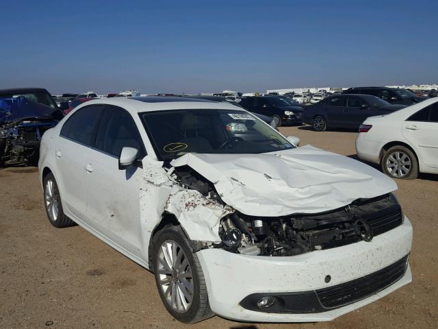 3VWLL7AJ8EM425603 - 2014 VOLKSWAGEN JETTA TDI WHITE photo 1