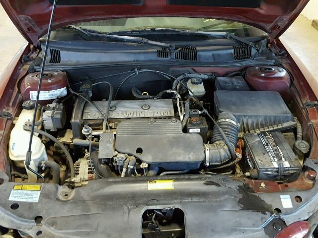 1G2NF52T11M559712 - 2001 PONTIAC GRAND AM S MAROON photo 7