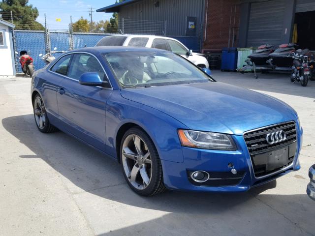 WAUDK78T38A045987 - 2008 AUDI A5 QUATTRO BLUE photo 1