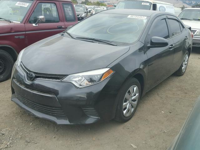 5YFBURHE0FP275982 - 2015 TOYOTA COROLLA L BLACK photo 2