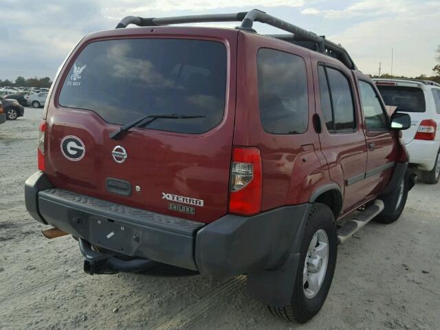 5N1ED28T84C641921 - 2004 NISSAN XTERRA XE RED photo 4