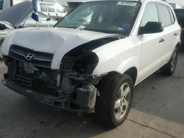 KM8JM12B87U583316 - 2007 HYUNDAI TUCSON GLS WHITE photo 2