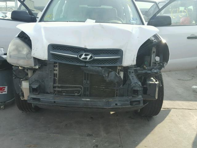 KM8JM12B87U583316 - 2007 HYUNDAI TUCSON GLS WHITE photo 9