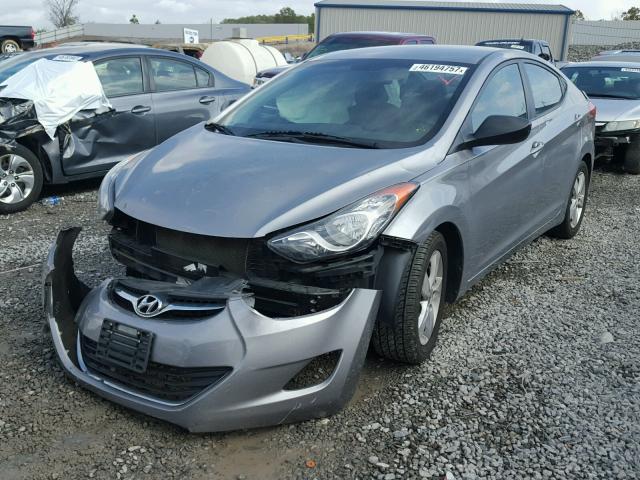 KMHDH4AE9CU306442 - 2012 HYUNDAI ELANTRA GRAY photo 2