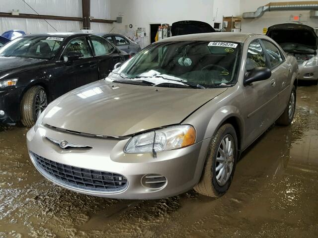 1C3EL46RX2N298271 - 2002 CHRYSLER SEBRING LX GOLD photo 2