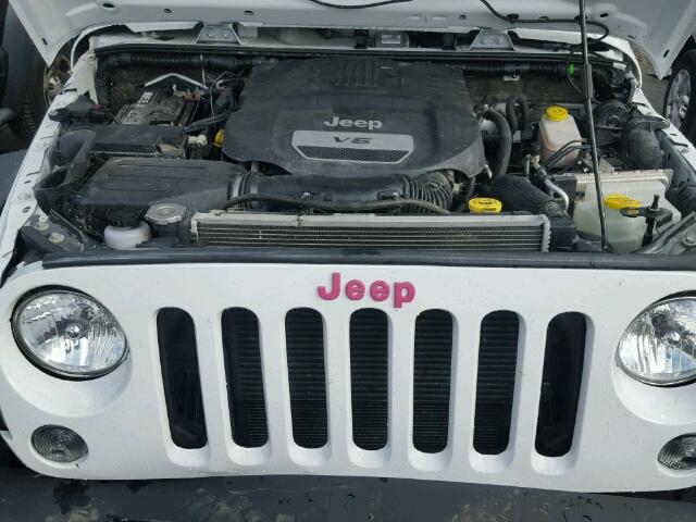 1C4AJWAG5FL557610 - 2015 JEEP WRANGLER S 白色 照片 7