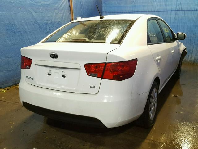 KNAFU4A24A5183331 - 2010 KIA FORTE EX WHITE photo 4