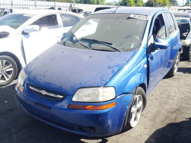 KL1TD666X8B098526 - 2008 CHEVROLET AVEO BASE Mavi foto 2
