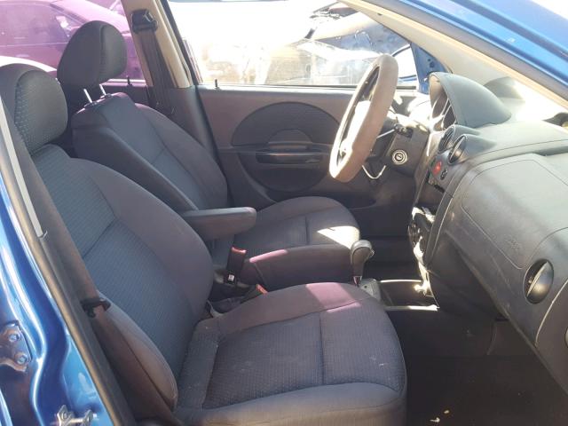 KL1TD666X8B098526 - 2008 CHEVROLET AVEO BASE Mavi foto 5