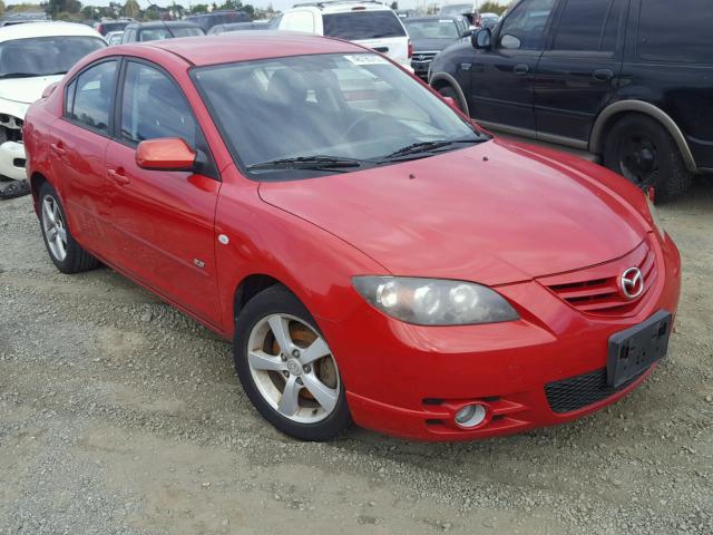 JM1BK123651258881 - 2005 MAZDA 3 S RED photo 1