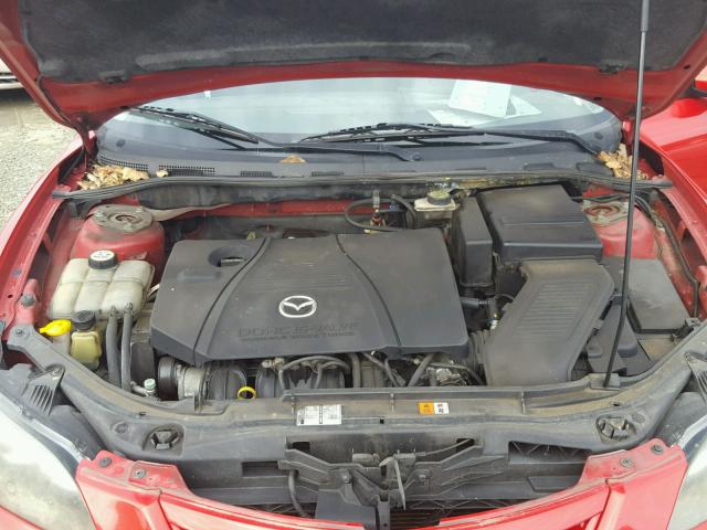 JM1BK123651258881 - 2005 MAZDA 3 S RED photo 7