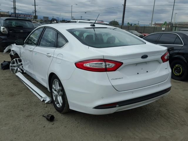 3FA6P0H72ER278287 - 2014 FORD FUSION SE WHITE photo 3