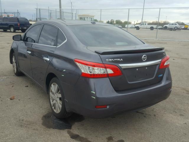 3N1AB7AP3EY299230 - 2014 NISSAN SENTRA S GRAY photo 3