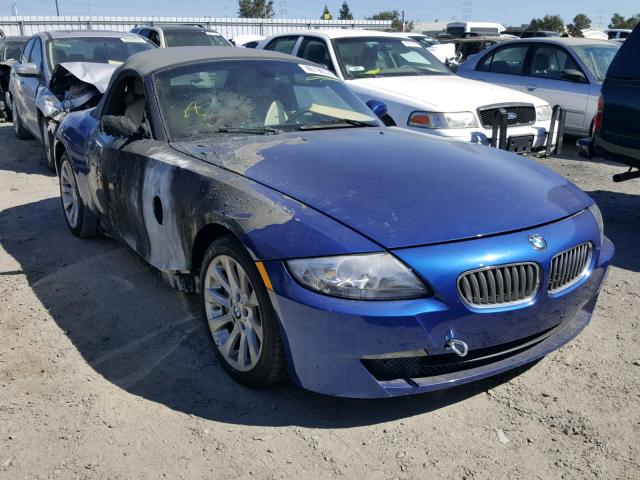 4USBU53557LW92664 - 2007 BMW Z4 3.0SI BLUE photo 1